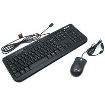 Teclado e Mouse - USB - Microsoft Wired Desktop 600 - Preto - APB-00005 / 1366 1113