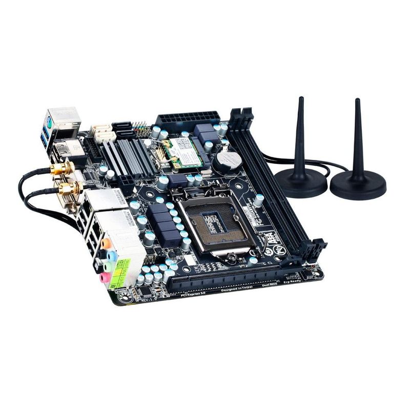 Placa mãe LGA1155 - Gigabyte GA-H77N-WIFI / v1.0 (Mini ITX) - Waz