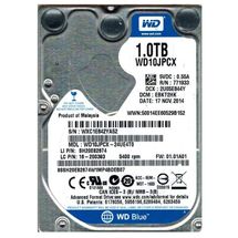 HD Notebook - 1.000GB (1TB) / 5.400RPM / SATA3 - Western Digital Blue - WD10JPCX