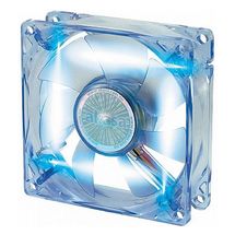 Cooler Gabinete  8cm Akasa Acrilico c/ Led Azul - AK170CB-4BLS