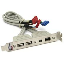 Espelho PCI com 2 portas Firewire (1 mini) + 2 Portas USB 2.0