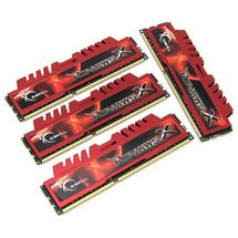 Memória DDR3 - 16GB (4x 4GB) / 1.600MHz - G.Skill RipjawsX - F3-12800CL9Q-16GBXL