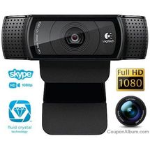 Webcam - USB 2.0 - Logitech C920 HD Pro - Preta - 960-000949 / 960-000764