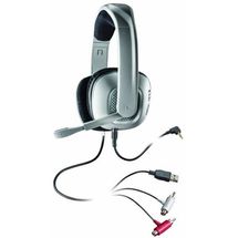 Fone de Ouvido (c/ mic) - 2,5mm/USB/RCA - Plantronics GameCom X40 - Branco (apenas para XBOX 360)