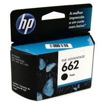 Cartucho de Tinta - HP 662 - Preto - CZ103AB