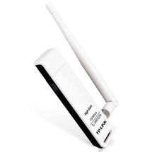 Adaptador Wireless - USB 2.0 - TP-Link High Gain N150 - Branco/Preto - TL-WN722N