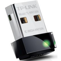 Adaptador Wireless - USB 2.0 - TP-Link Nano N150 - Preto - TL-WN725N