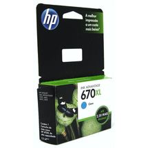 Cartucho de Tinta - HP 670XL Ink Advantage - Ciano - CZ118AB