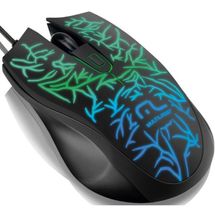 Mouse - USB - Multilaser Led - Preto - MO227
