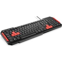 Teclado Gamer - USB - Multilaser  - TC160 (Multimidia, Preto/Vermelho)