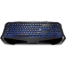 Teclado - USB - Multilaser Profissional Warrior Gamer Led - Preto - TC167