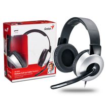 Fone de Ouvido (c/ mic) - 3,5mm - Genius HS-05A Deluxe  - Prata - 31710011100