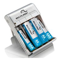 Carregador de Pilha - Multilaser (c/ 4 Pilhas) - CB045