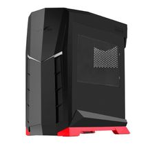 Gabinete ATX - Silverstone Raven RVX01 - RVX01BR-W (Preto e Vermelho c/ lateral de acrílico)
