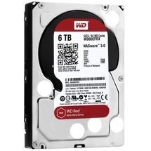 HD 6TB SATA3 Western Digital Red - WD60EFRX (3,5pol, 6Gb/s, 5.400 RPM, 64MB Cache)
