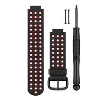 Pulseira p/ Garmin Forerunner 220 - Preta/Verm - 010-11251-30 (Original Garmin)