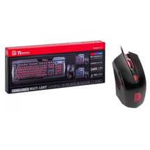 Teclado e Mouse - USB - Thermaltake Tt Sports Commander Combo Multi-Light - Preto - KB-CCM-PLBLPB-01