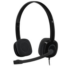 Fone de Ouvido (c/ mic) - 3,5mm - Logitech Stereo Headset H151 - Preto - 981-000587