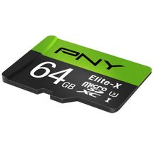 Cartão de memória - microSDXC - 64GB - PNY Elite-X - P-SDU64U390EX-GE