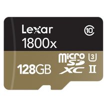 Cartão de memória - microSDXC - 128GB - Lexar Professional UHS-II 1800X - LSDMI128CRBNA1800R (c/ Leitor USB 3.0)