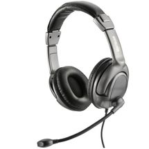 Fone de Ouvido (c/ mic) - USB - Headset Haste Flexivel - Preto - PH043