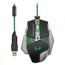 Mouse - USB - Multilaser Warrior Gamer Macro - Preto - MO249