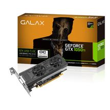 Placa de vídeo - NVIDIA GeForce GTX 1050 TI (4GB / PCI-E) - Galax Low Profile - 50IQH8DSP2MN