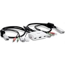 Switch KVM -  2 Portas - HDMI - TRENDnet - Branco - TK-215i