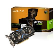 Placa de vídeo - NVIDIA GeForce GTX 1050 (2GB / PCI-E) - Galax EX OC - 50NPH8DVN6EC