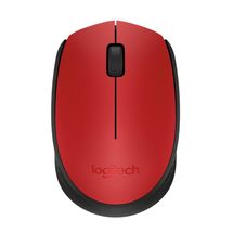 Mouse - Sem Fio - Logitech Wireless M170 - Vermelho/Preto - 910-004639 / 910-004941