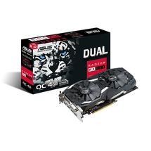 Placa de vídeo - AMD Radeon RX 580 (4GB / PCI-E) - Asus Dual - DUAL-RX580-O4G
