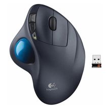 Trackball - Sem fio - Logitech Wireless M570 - Cinza - 910-001799
