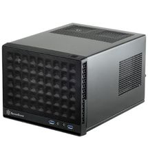 Gabinete Mini ITX (HTPC) - Silverstone Sugo Series SG13 - SST-SG13B (Preto c/ frontal mesh)