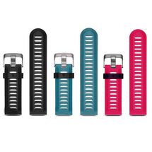 Pulseira p/ Garmin Fenix 3 / Fenix 3 HR - Silicone - Kit com 3 peças - Azul, Preto e Rosa