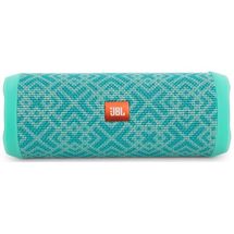 Caixa de Som - 2.0 - JBL Flip 4 Portable Bluetooth Speaker - Mosaico (Azul Claro) - JBLFLIP4MOSAIC