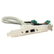 Espelho PCI com 2 portas Firewire (1 mini)