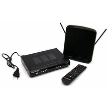 Kit Digital (Antena + Receptor) - Aquário - Preto - DTV-8100