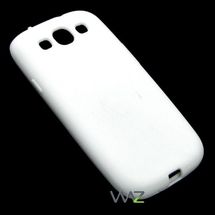 Capa de proteção (p/ Galaxy S III) - Soft Skin Silicone Gel Case - Branca