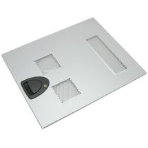 Painel Lateral p/ Gabinete Chieftec Série H - Prata