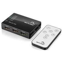 Switch HDMI 1.3 - (5x1) - Multilaser - Preto - RE048