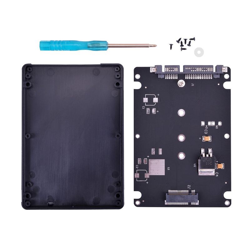 114903-2-Adaptador_M_2_NGFF_para_1x_SATA_c_gaveta_2_5pol_HIGHFINE_M_2_SSD_SATA_1_114903-5