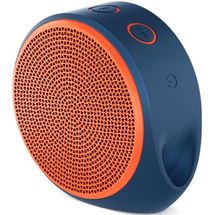 Caixa de Som - 1.0 - Logitech Wireless X100 - Azul/Laranja - 984-000388