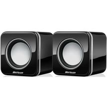 Caixa de Som - 2.0 - Multilaser Mini Cube - Preta -  SP089