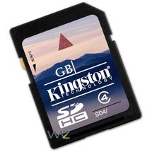 Cartão de memória - SDHC -   4GB - Kingston - SD4/4GB