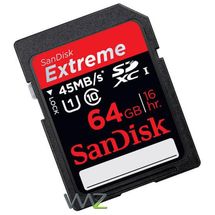 Cartão de memória - Secure Digital (SDXC) -  64GB - Sandisk Extreme - SDSDX-064G-X46