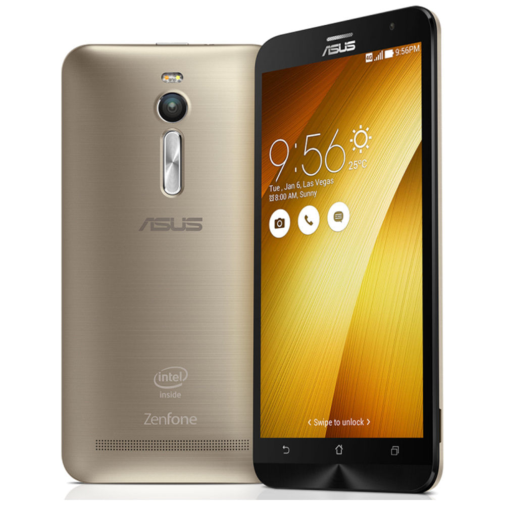 Smartphone - Asus Zenfone 2 - Dourado (Atom Z3580, 4GB RAM Smartphone - Asus Zenfone 2 - Dourado (Atom Z3580, 4GB RAM