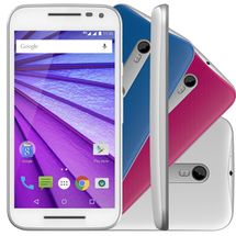 Smartphone Motorola Moto G Colors 3ª Geração (Dual Chip, Android 5.1, 16GB, 5.0pol, 13MP+5MP, 4G) Branco