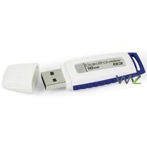 Pendrive USB2.0  16GB Kingston DataTraveler G3 - Branco/Azul - DTIG3/16GB