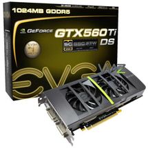 Placa de vídeo PCI-E NVIDIA GTX 560 Ti 1GB/256bits Evga DS Superclocked - 01G-P3-1567-KR