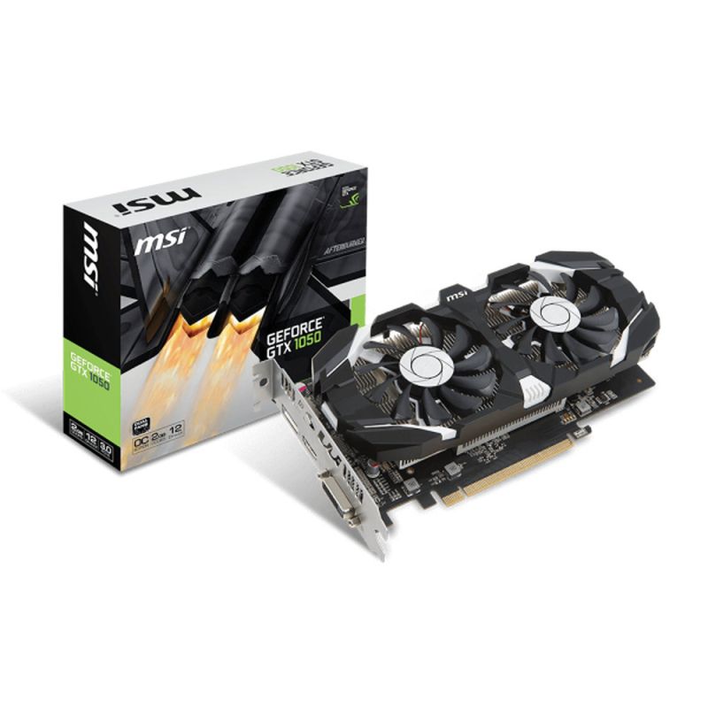 Placa de vídeo - NVIDIA GeForce GTX 1050 (2GB / PCI-E) - MSI - GTX